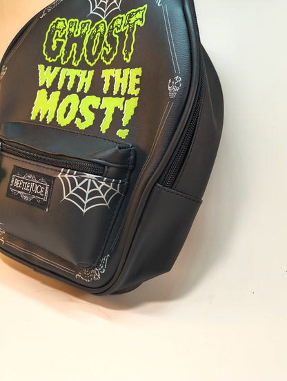 Beetlejuice Mini Backpack - Coffin Shape Bag "Ghost With The Most" New W/ Tags