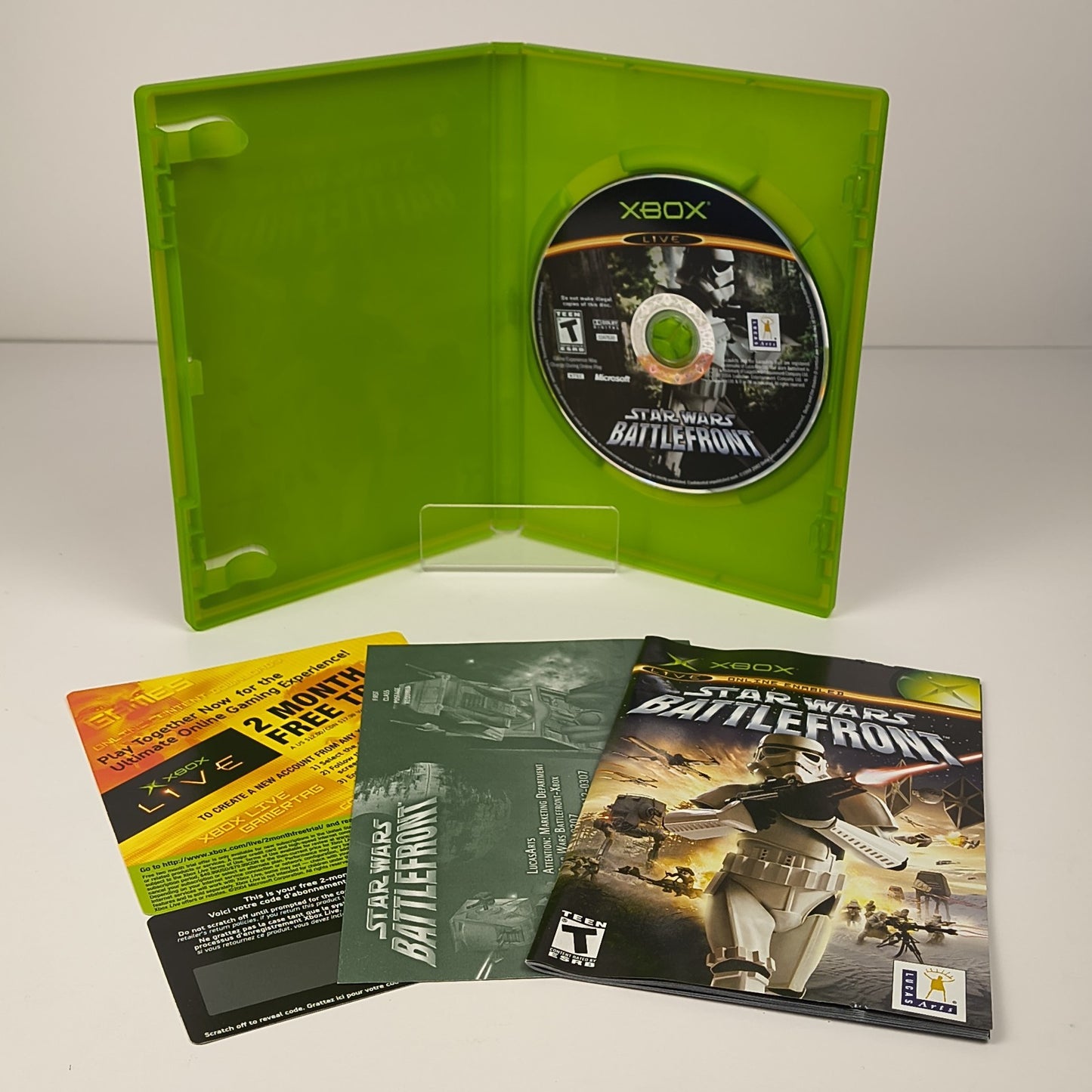 Star Wars: Battlefront - Xbox (OG) - CIB - Tested - Xbox Live Trial & Reg Card