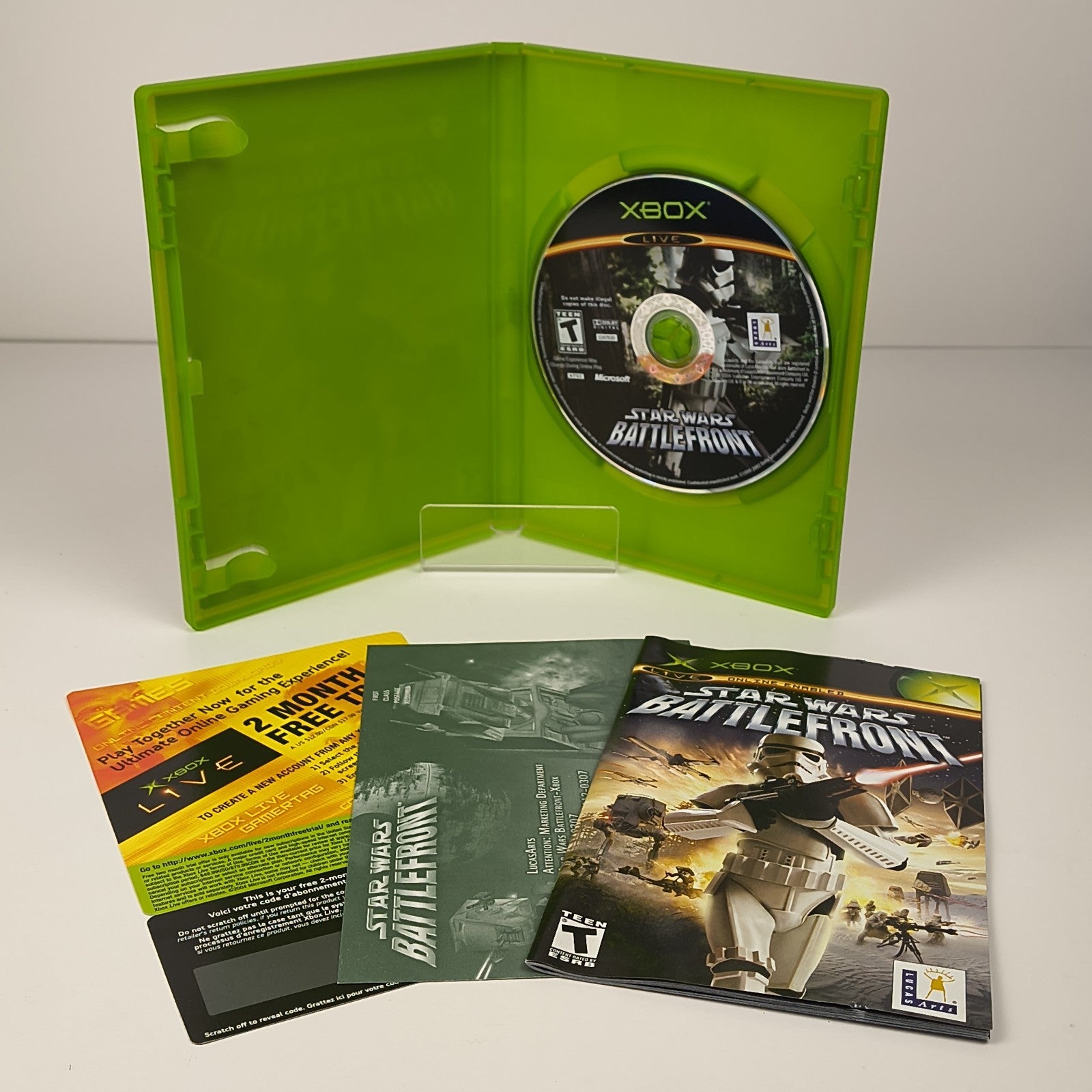 Star Wars: Battlefront - Xbox (OG) - CIB - Tested - Xbox Live Trial & Reg Card