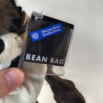 Vintage Looney Tunes TAZ Bean Bag Plush Birthday Tasmanian Devil Hat Warner 1998