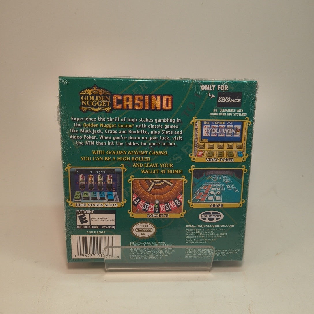 GOLDEN NUGGET CASINO for Nintendo GAME BOY ADVANCE 2004 Brand NEW SEALED 