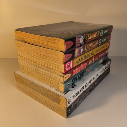 Manga Mixed Bundle Lot Of 7 Tokyo Ghoul SpyxFamily Tsubasa Anima Fairytail Clock