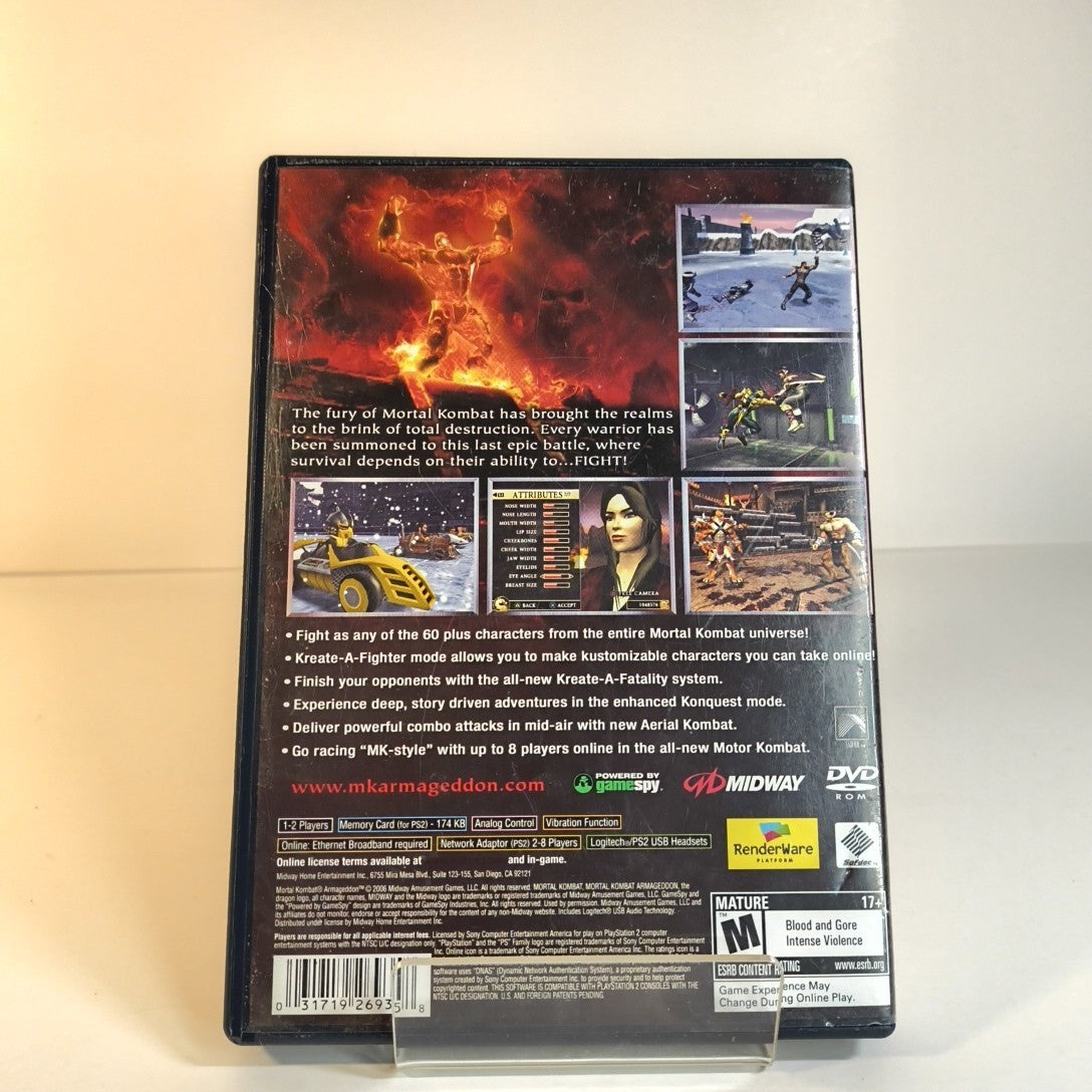 Mortal Kombat: Armageddon (Sony PlayStation 2, 2006) CIB w/Reg Tested Working