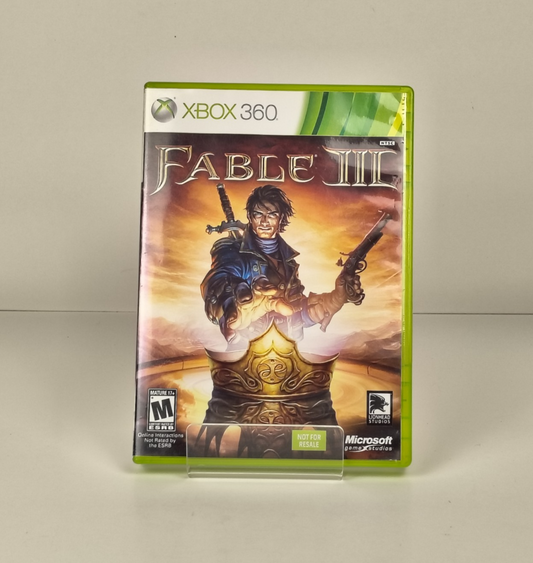Fable III (Not for Resale) No Manual - Xbox 360  - Good - Tested & Working