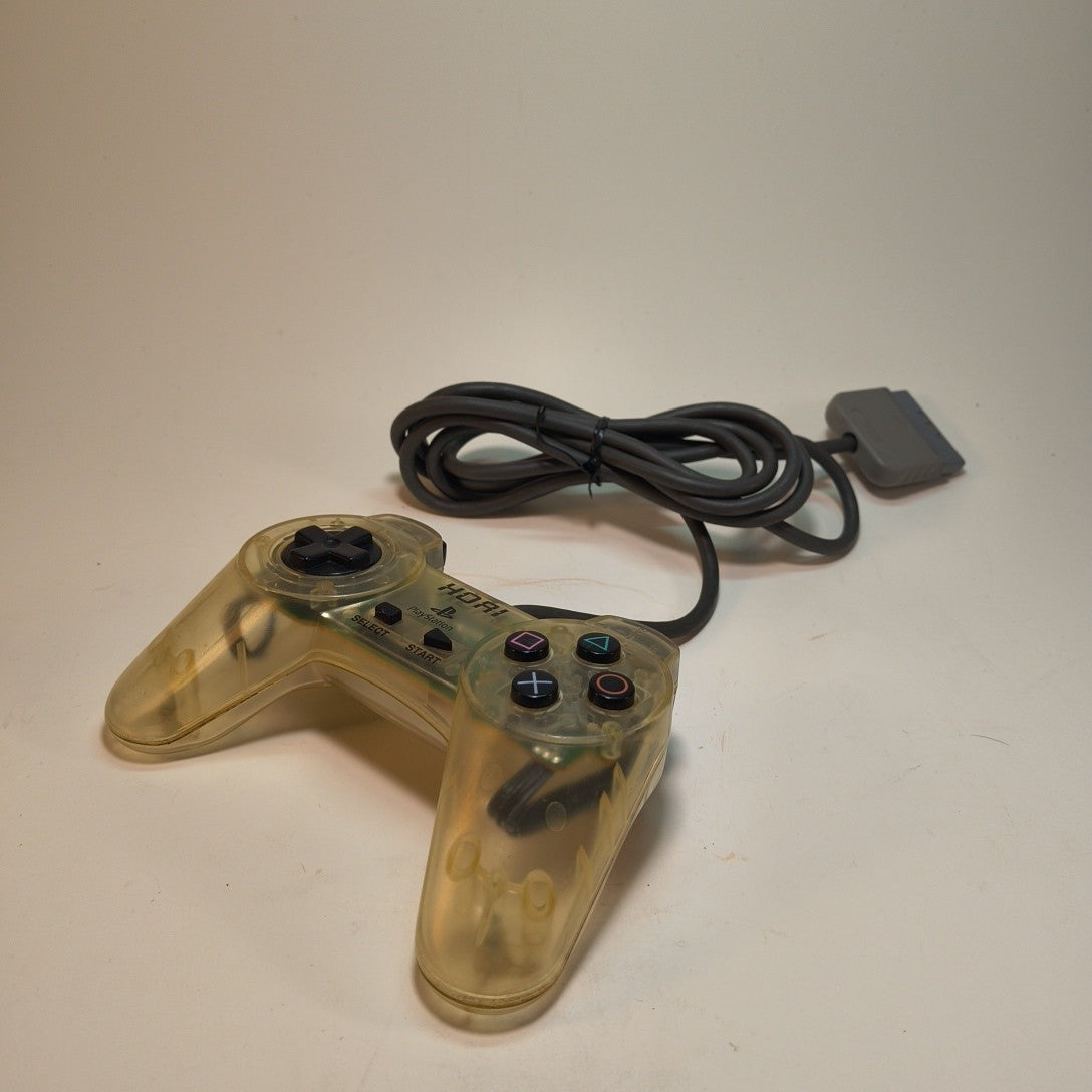 Hori Pad PS SLPH-00029 Clear Controller Pad PS2 PS1 PlayStation Japan 2PC124 B