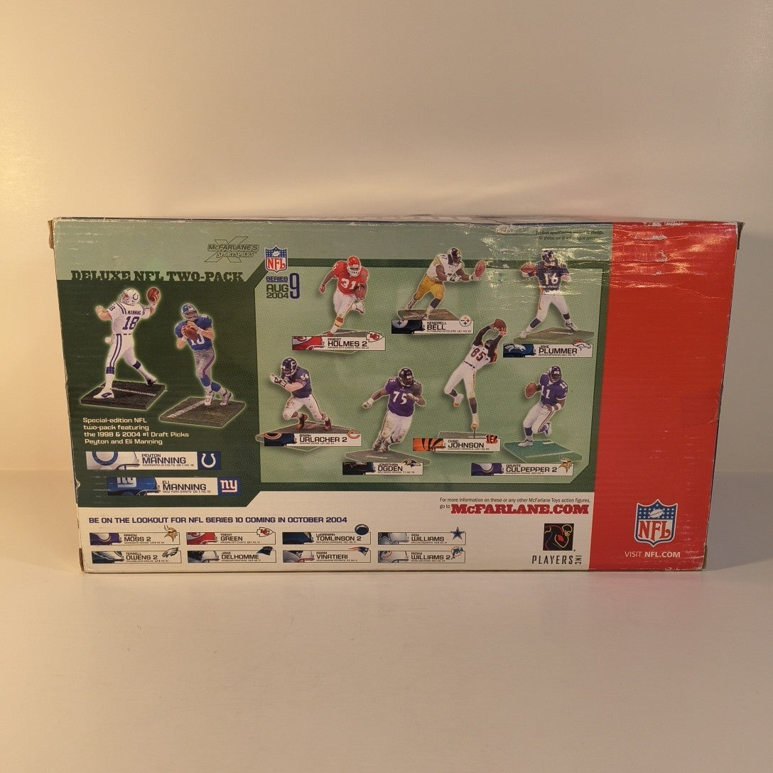 McFarlane's SportsPicks NFL MANNING BROTHERS Peyton Eli Deluxe 2-Pack Set  NIB
