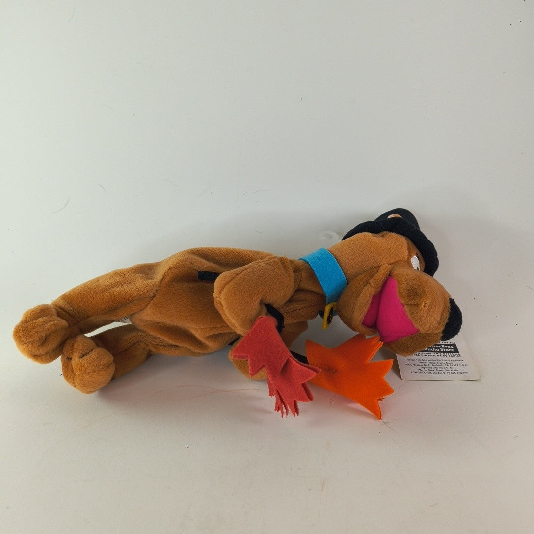 Vintage Scooby Doo 9" Pilgrim Bean Bag Warner Bros Studio Store NWT