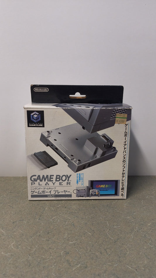 NTSC-J Platinum GameBoy Player For Gamecube & Startup Disk Silver Tested CIB