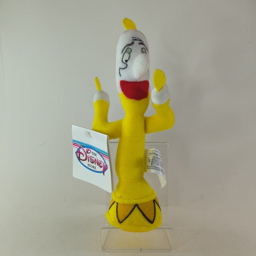 Disney Store Beauty and the Beast LUMIERE 7" Mini Bean Bag Plush NWT