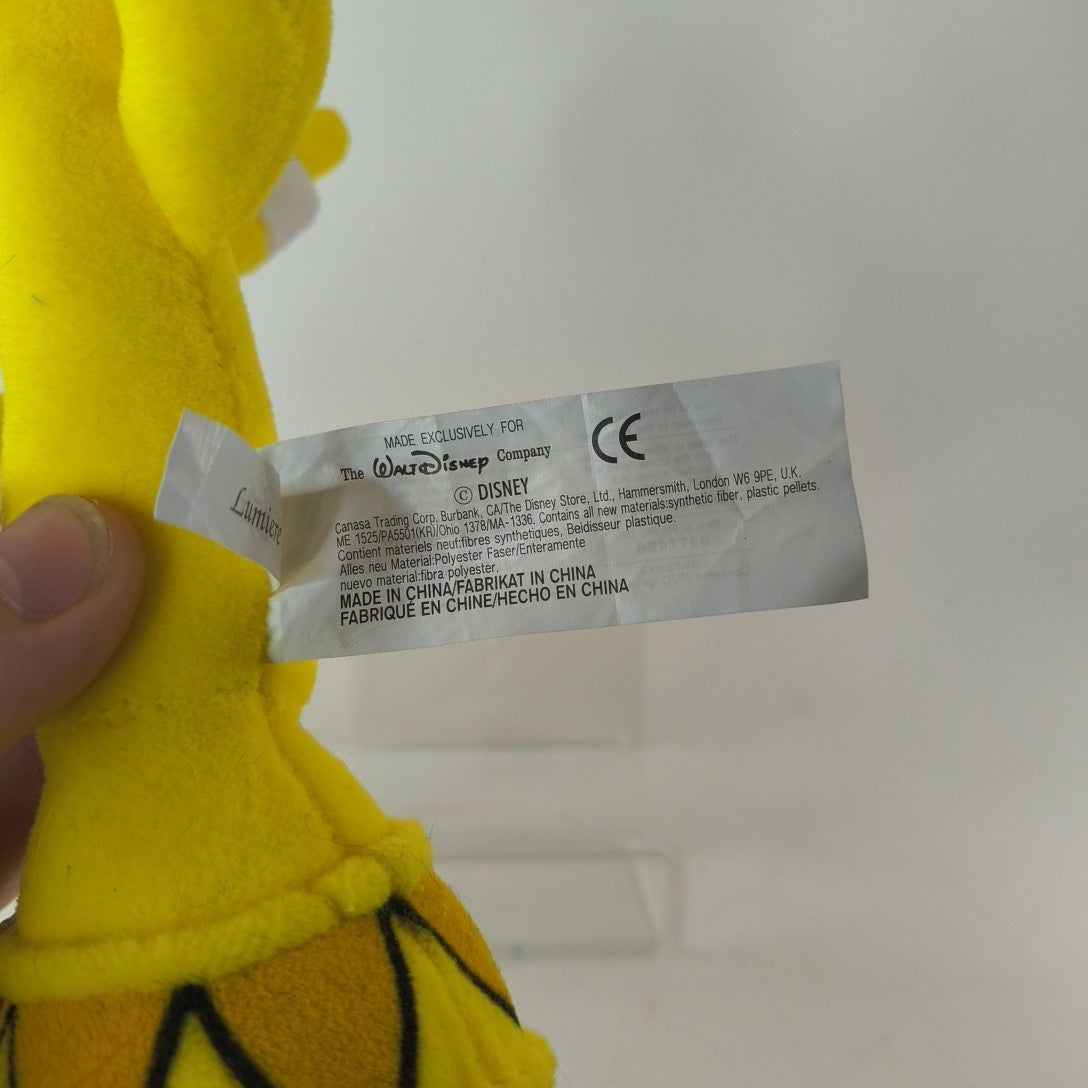 Disney Store Beauty and the Beast LUMIERE 7" Mini Bean Bag Plush NWT