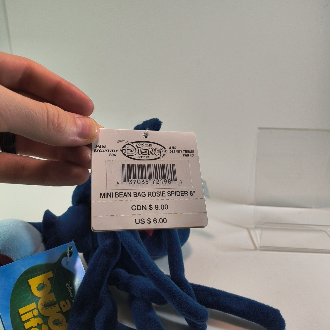 Rosie Spider A Bugs Life Disney Store 8” Bean Bag Plush