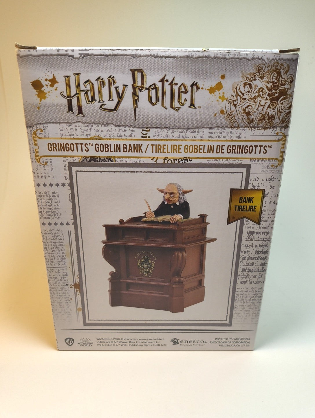 Wizarding World Harry Potter Gringotts Goblin Coin Piggy Bank Enesco NIB
