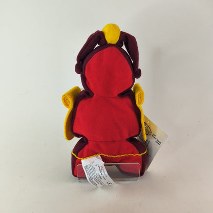 The Disney Store Beauty and the Beast COGSWORTH Mini Bean Bag Plush 7" NWT X6