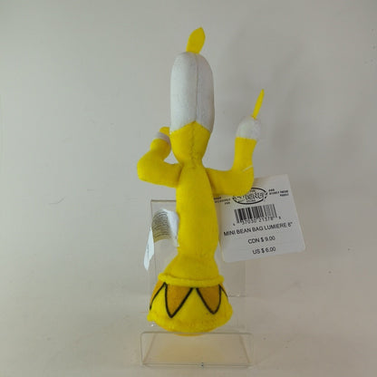 Disney Store Beauty and the Beast LUMIERE 7" Mini Bean Bag Plush NWT