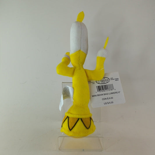 Disney Store Beauty and the Beast LUMIERE 7" Mini Bean Bag Plush NWT