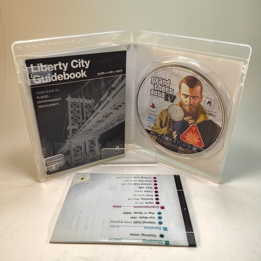 Grand Theft Auto IV w/ Map & Manual PlayStation PS3 Japanese Tested 