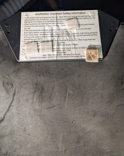 Nintendo Gamecube Mad Catz Purple DDR Beat Dance Pad Mat