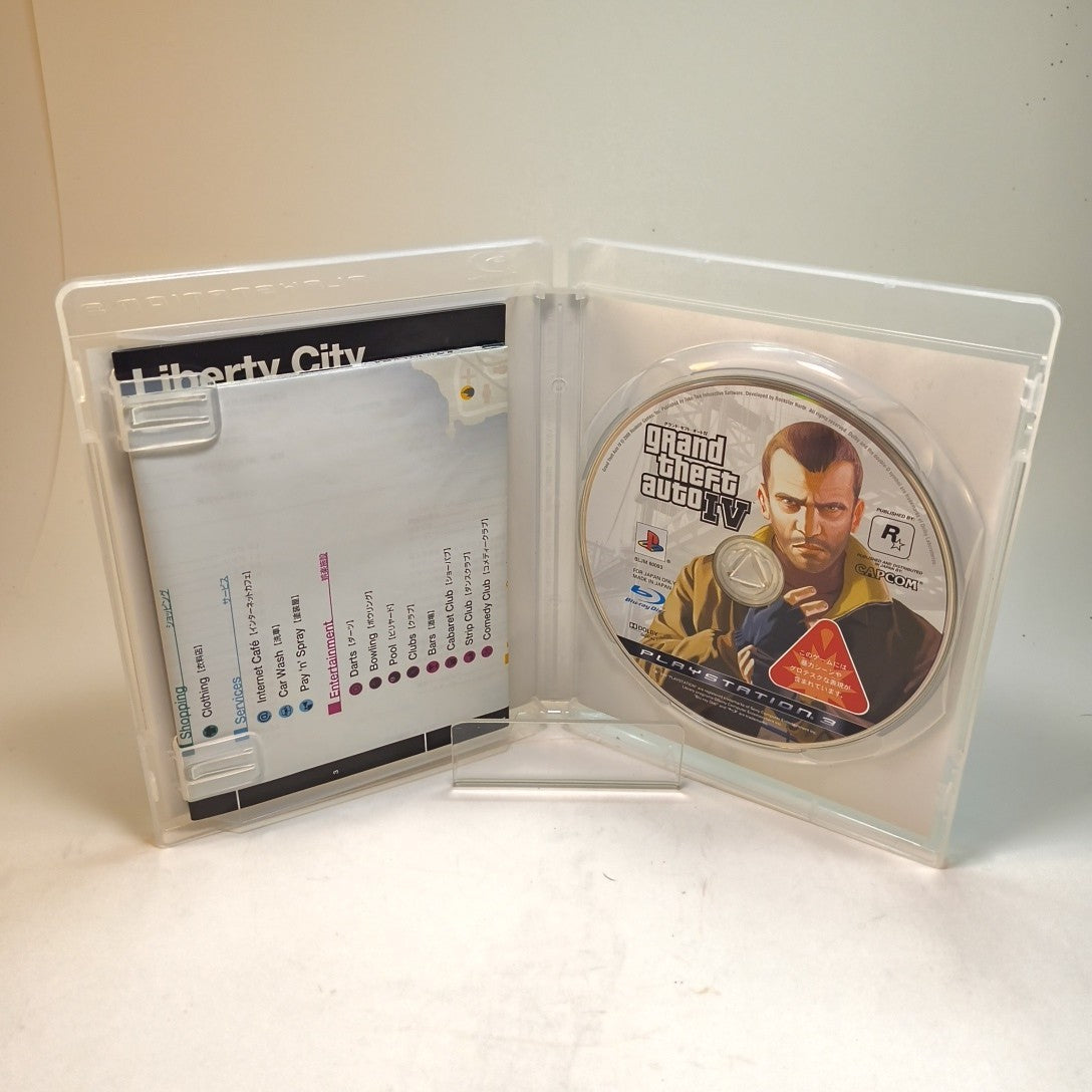 Grand Theft Auto IV w/ Map & Manual PlayStation PS3 Japanese Tested 