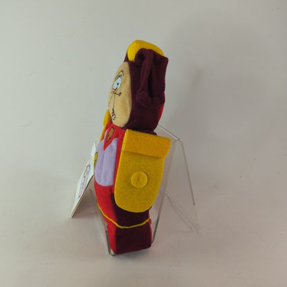 The Disney Store Beauty and the Beast COGSWORTH Mini Bean Bag Plush 7" NWT X6