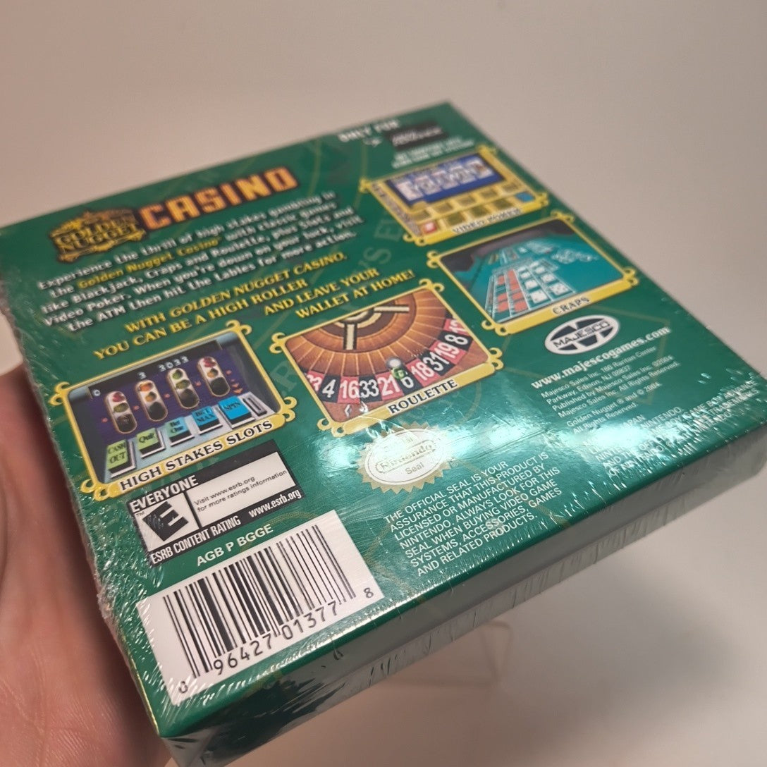 GOLDEN NUGGET CASINO for Nintendo GAME BOY ADVANCE 2004 Brand NEW SEALED 