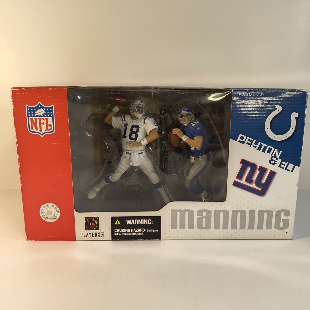 McFarlane's SportsPicks NFL MANNING BROTHERS Peyton Eli Deluxe 2-Pack Set  NIB