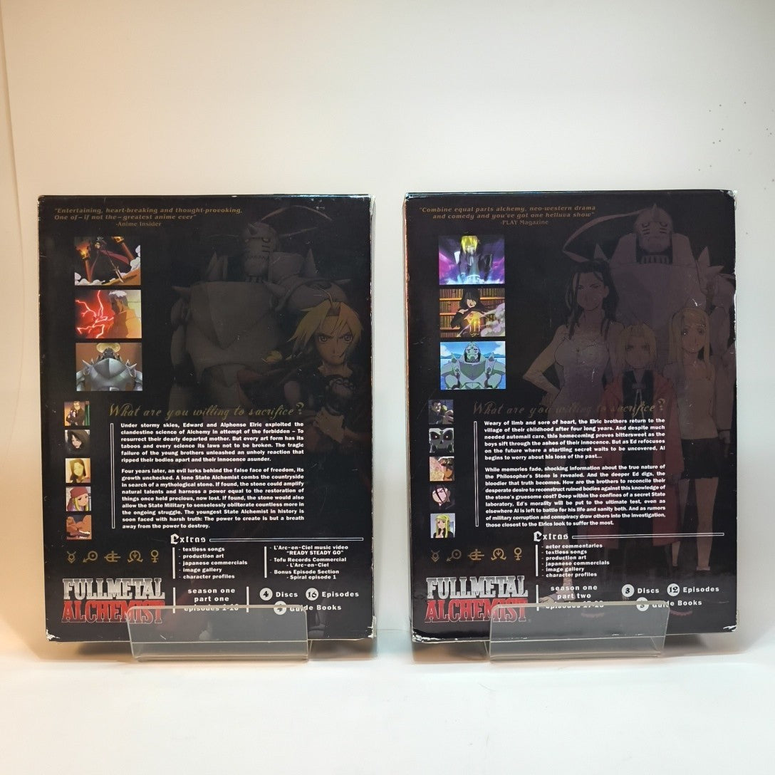 Fullmetal Alchemist - Season 1: Part 1 And 2  w/ Guide Books