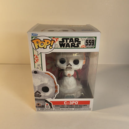 Funko Pop! Star Wars Holiday 559 C-3PO Snowman Vinyl Figure READ DESCRIPTION 