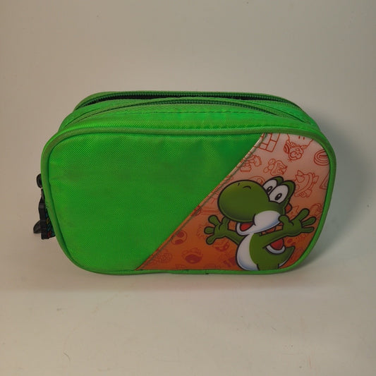 Nintendo DS Travel Carrying Case Storage Green Yoshi Super Mario Zip Around