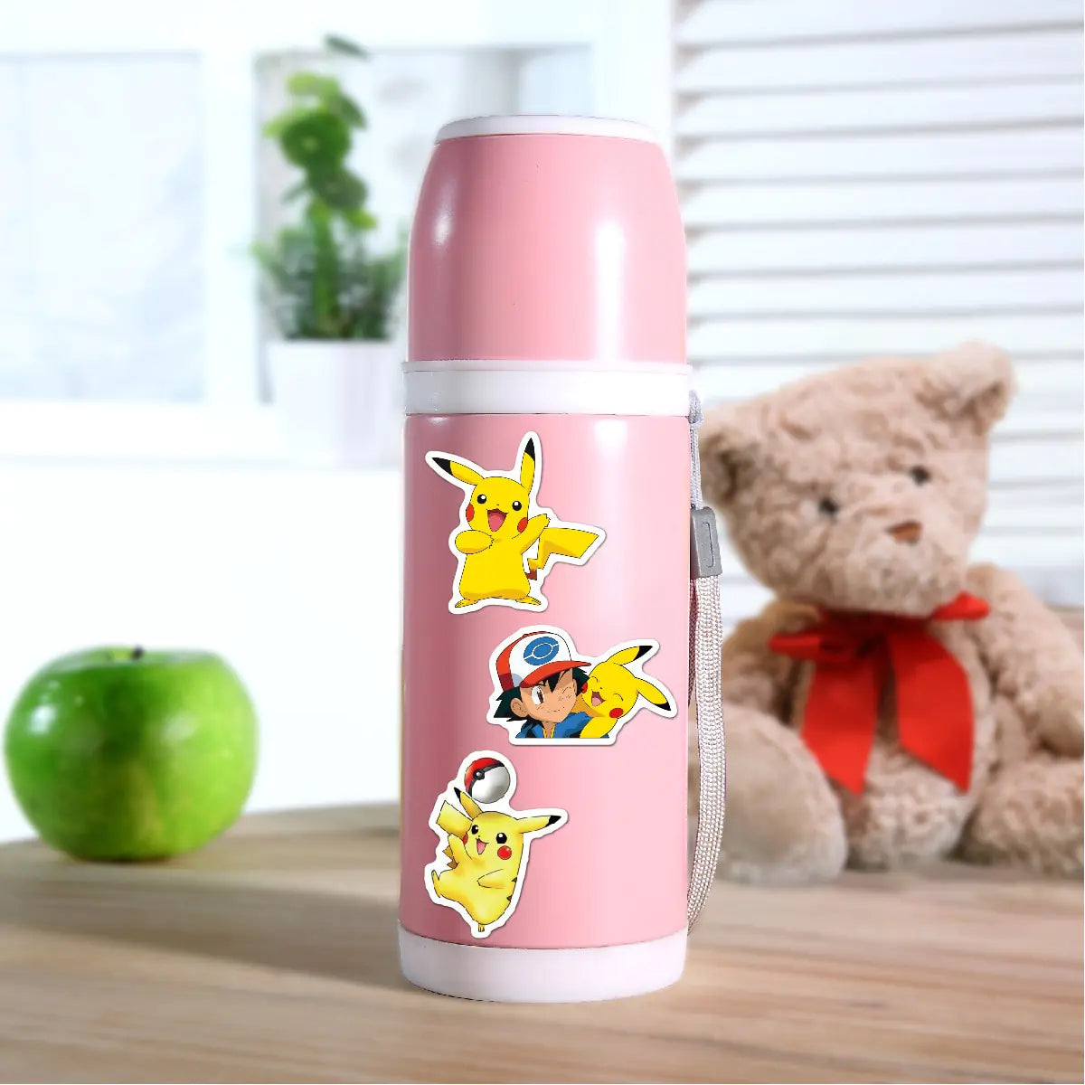 50/100 Uds pegatinas de Pokemon Kawaii Pikachu monopatín bicicleta guitarra portátil niños juguetes de pegatinas impermeables