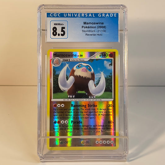 Mamoswine 21/100 - Stormfront (2008) - GRADED CGC NM/MINT+ 8.5