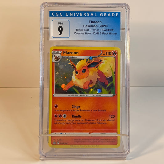 Flareon Cosmos Holo - Black Star Promo SWSH041 - GRADED CGC MINT 9