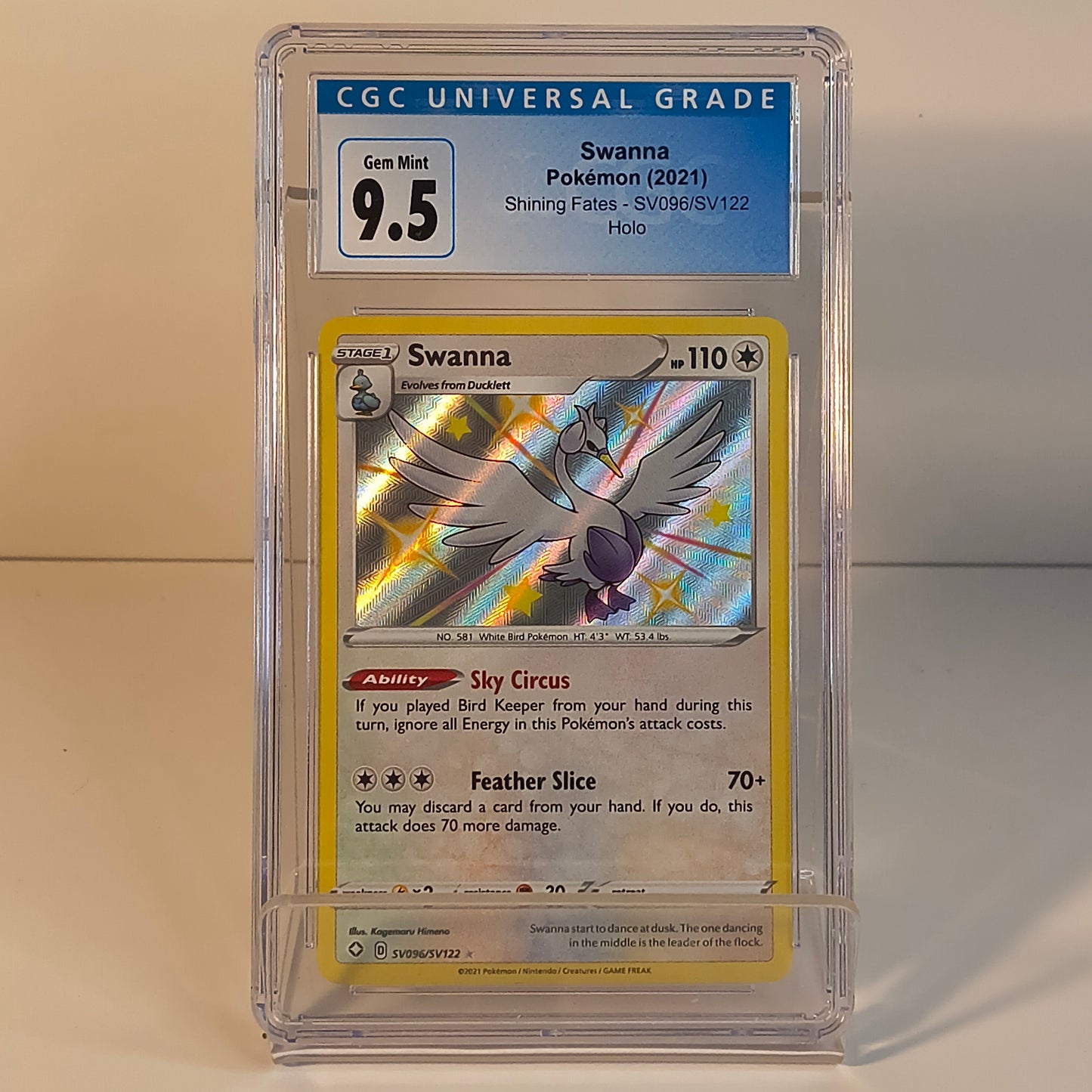 Swanna SV096/SV122 - Shining Fates (2021) - GRADED CGC GEM MINT 9.5