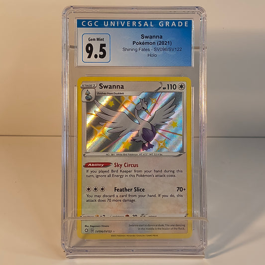 Swanna SV096/SV122 - Shining Fates (2021) - GRADED CGC GEM MINT 9.5