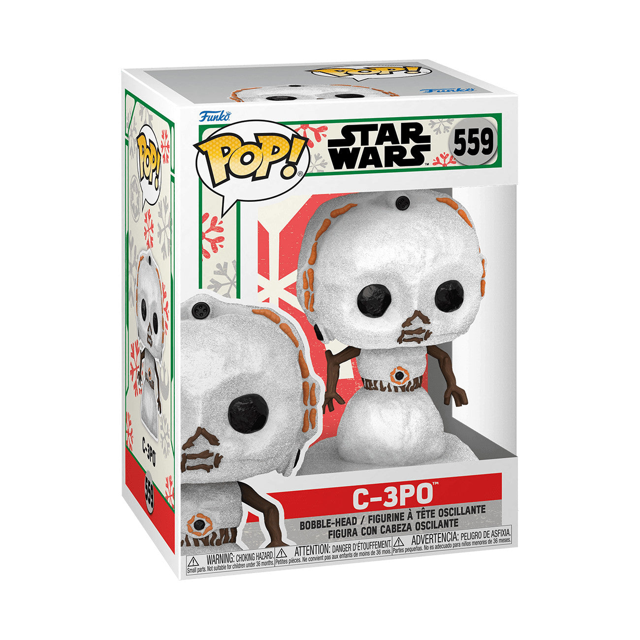 Funko Pop! Star Wars Holiday 559 C-3PO Snowman Vinyl Figure READ DESCRIPTION 